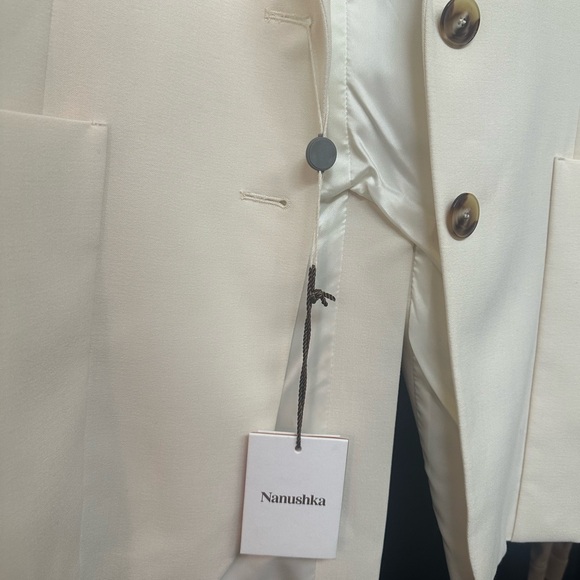 Nanushka ivory jacket blazer - Picture 6 of 7